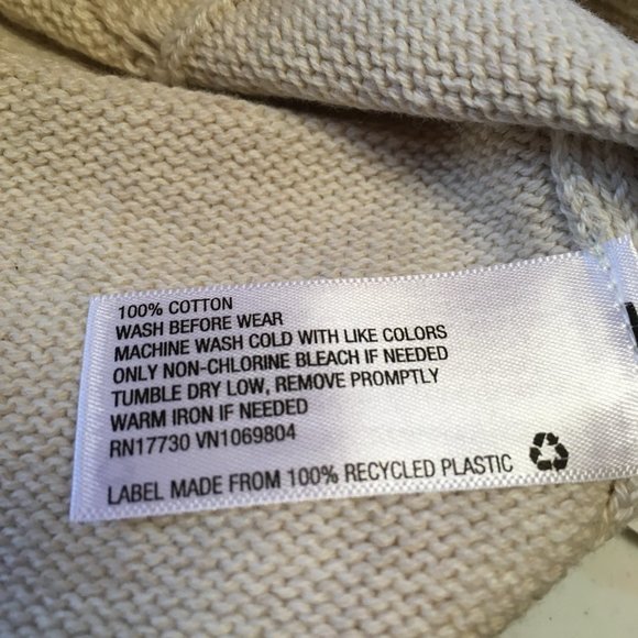 NWT - Cloud Island Cable Knit Button Front Tan Sweater - Size 0-3 Mos - Picture 4 of 6